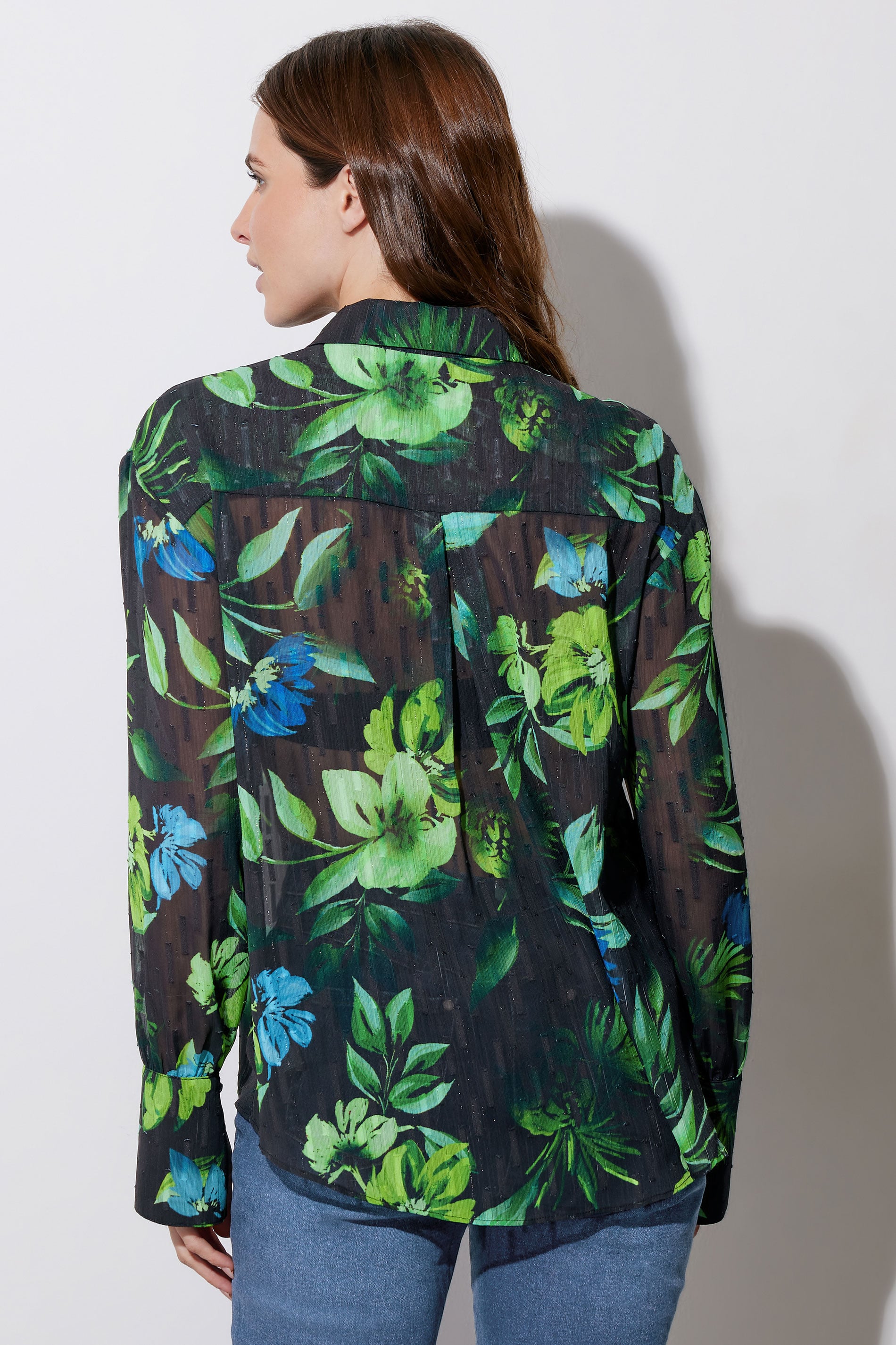 STAR Black Gem Button Floral Print Shirt | StarByJM 2