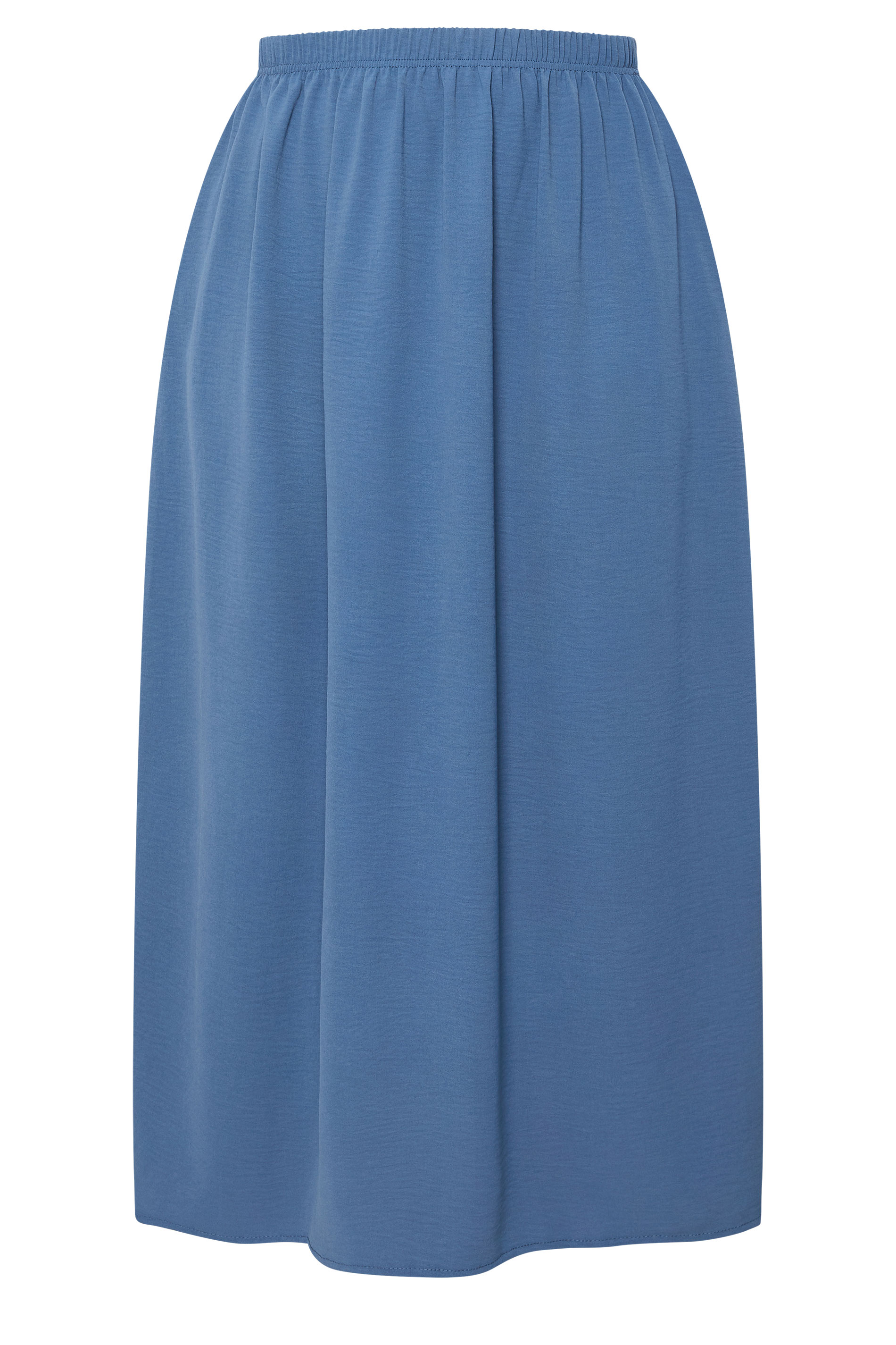 YOURS Plus Size Navy Blue Midi Skirt | Yours Clothing 5