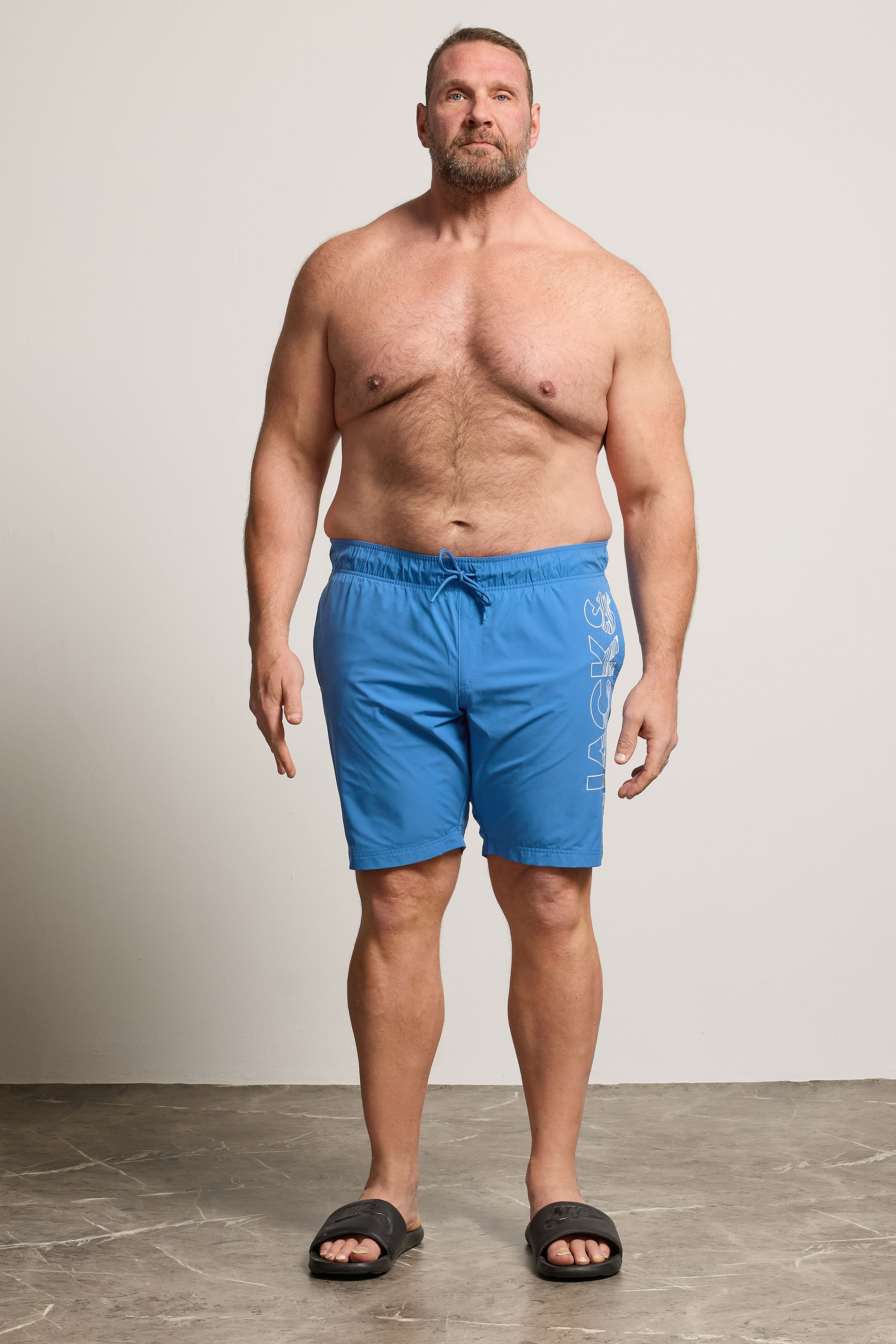JACK & JONES Big & Tall 2 Pack Celestial Blue Swim Shorts | BadRhino 2