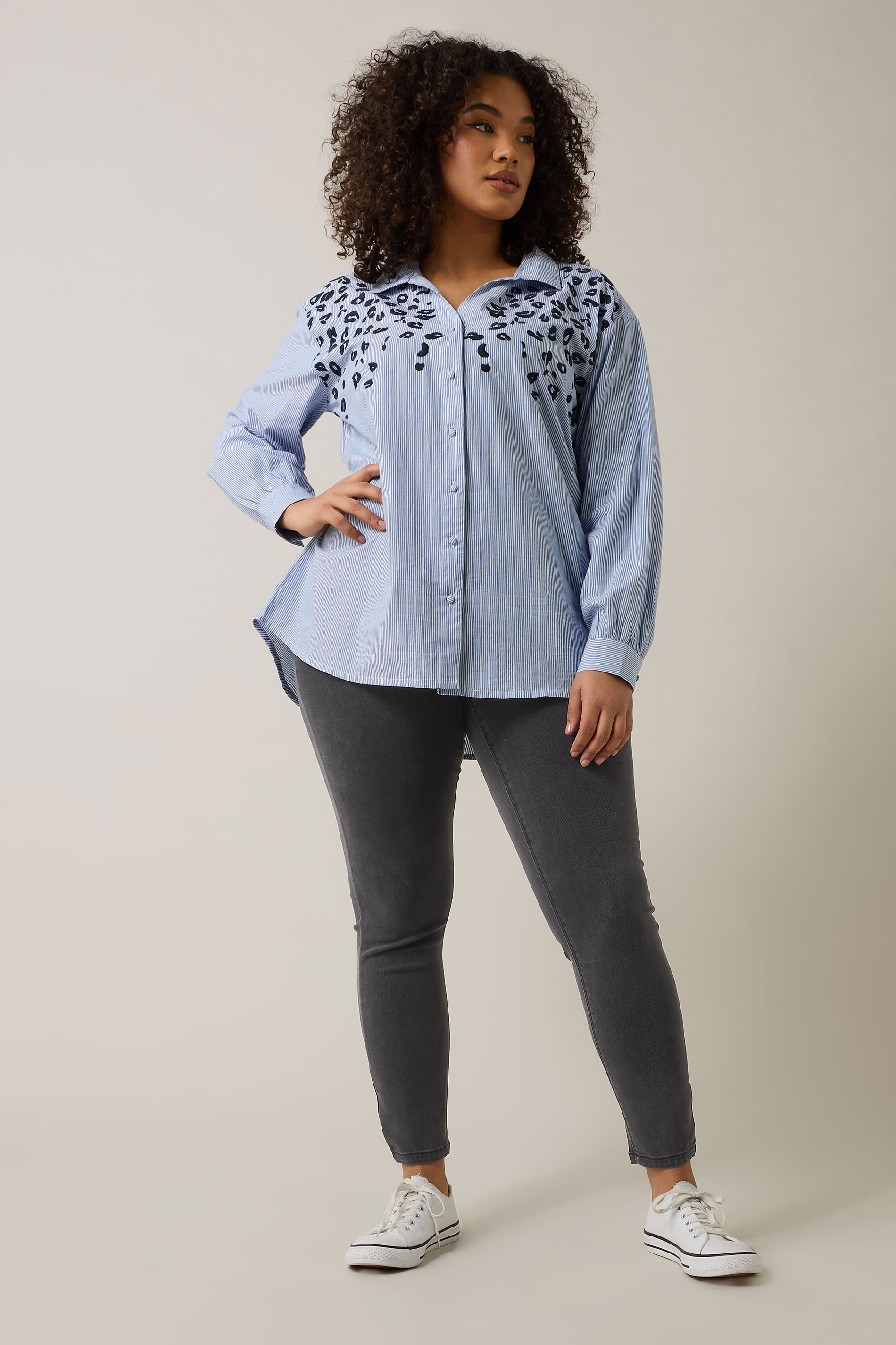 EVANS Plus Size Charcoal Grey Skinny Jeggings | Evans 3