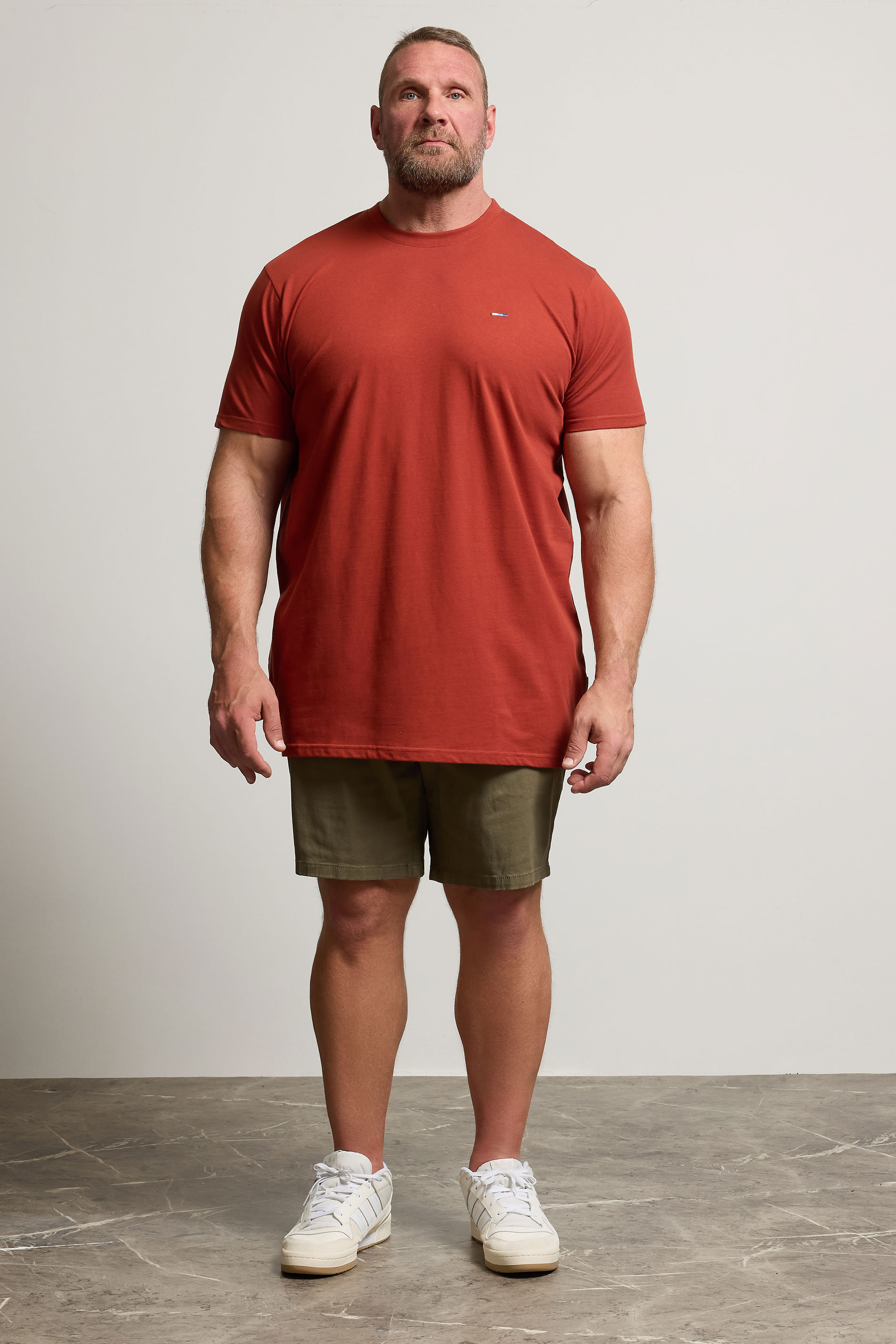 BadRhino Big & Tall Burnt Red Extra Long Core T-Shirt | BadRhino 1