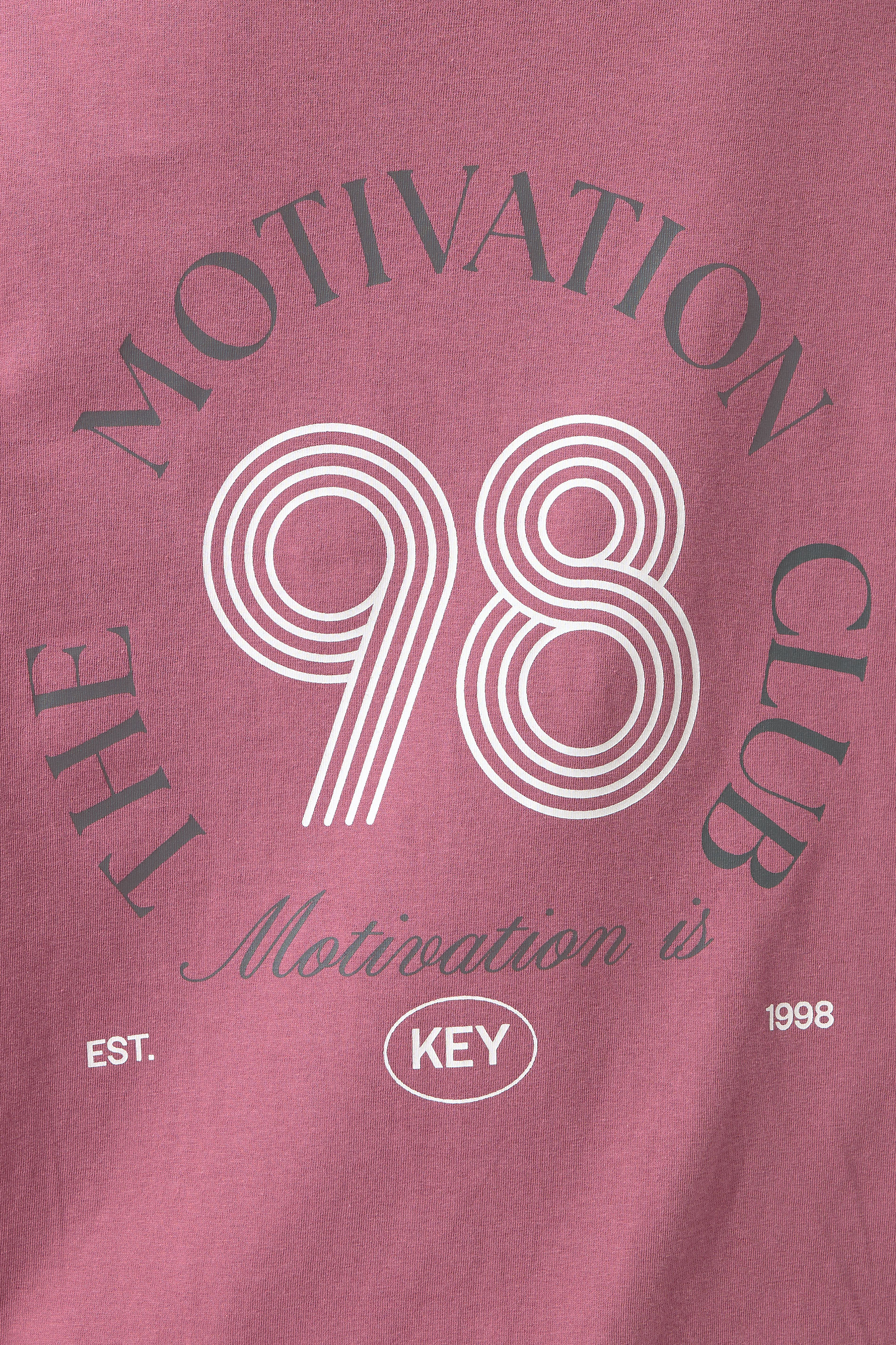 YOURS ACTIVE Curve Pink 'The Motivation Club' T-Shirt 5