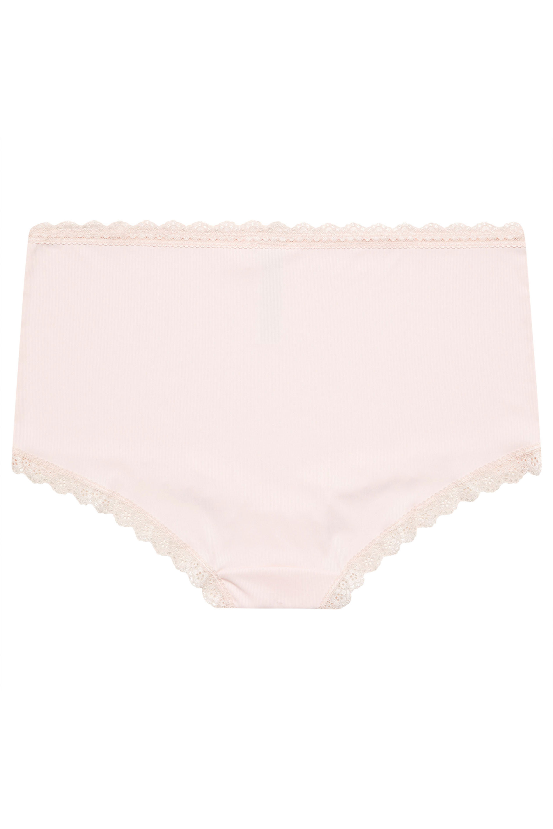 YOURS Plus Size Pink Lace Trim High Waisted Shorts | Yours Clothing 6