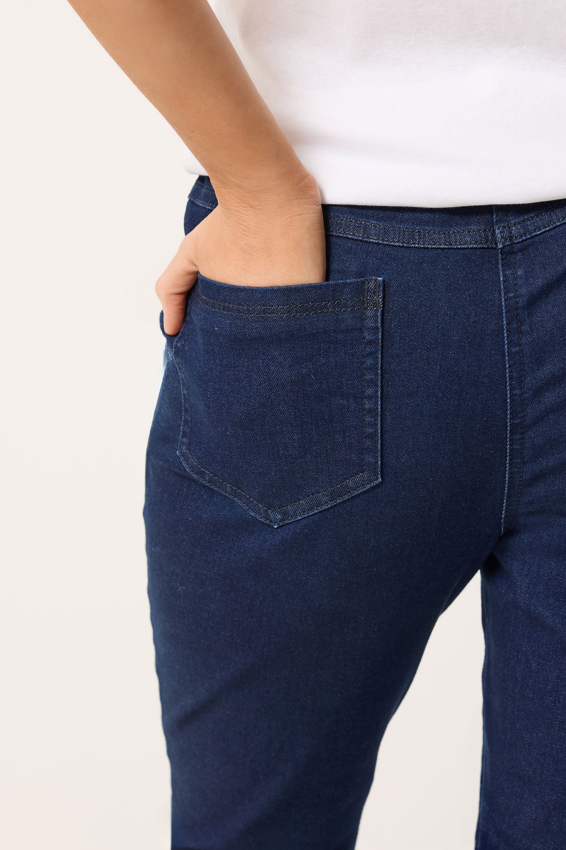 M&Co Indigo Blue Capri Jeans | M&Co 4