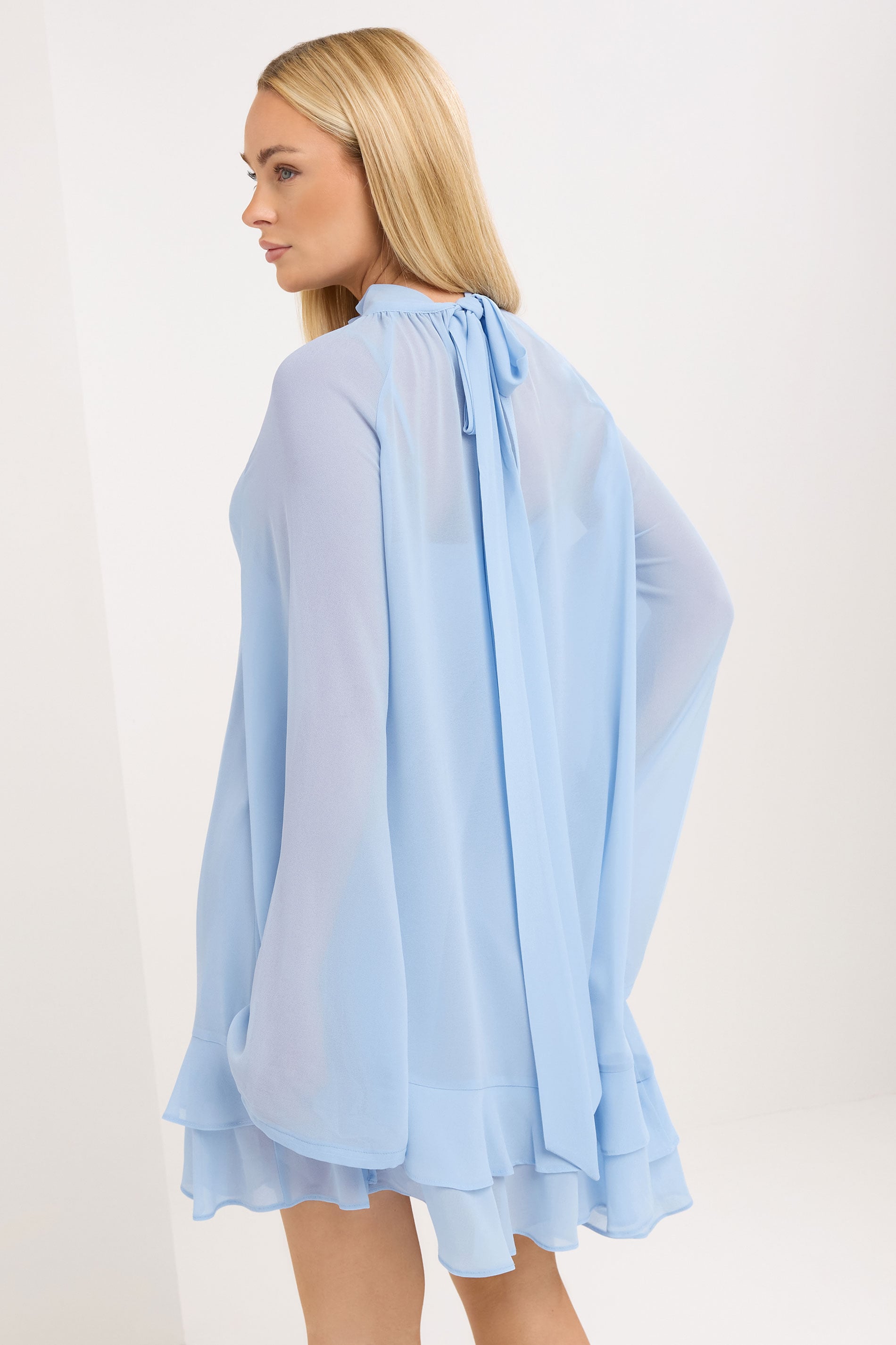 STAR Blue Asymmetric Mini Dress | StarByJM 4