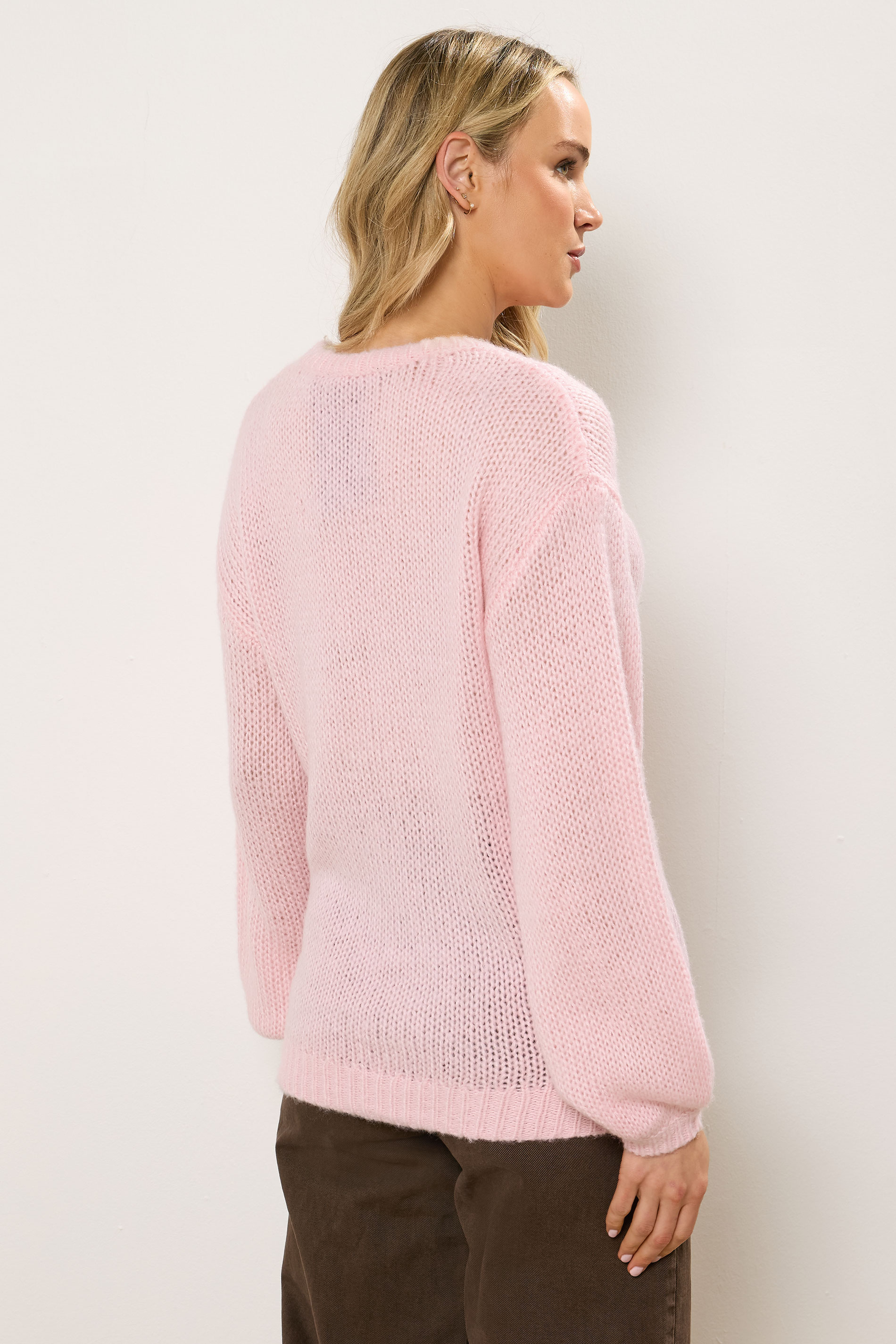 LTS Tall Pink Balloon Sleeve Jumper | Long Tall Sally  2