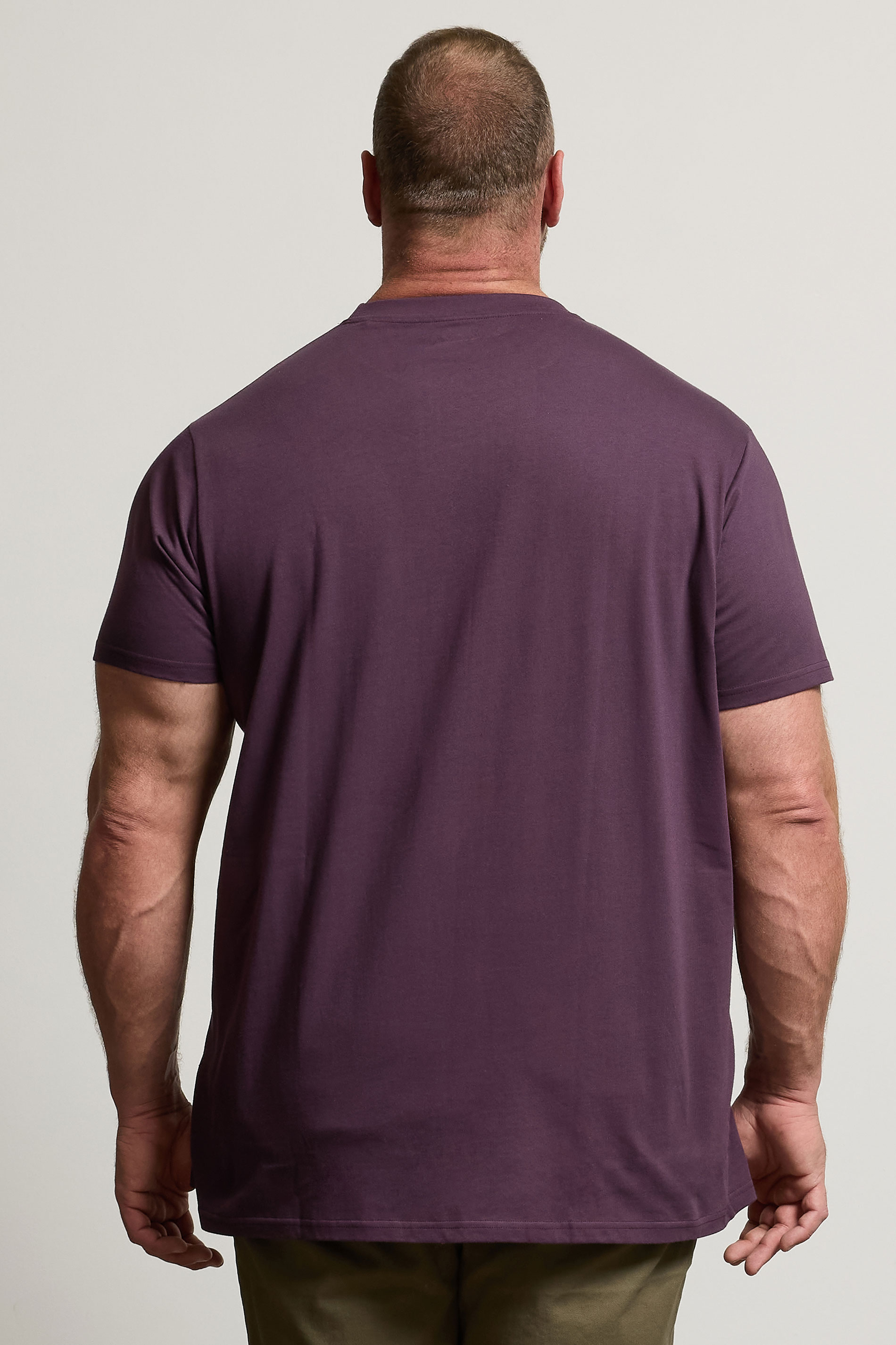 BadRhino Big & Tall Dark Purple Extra Long Core T-Shirt | BadRhino 2