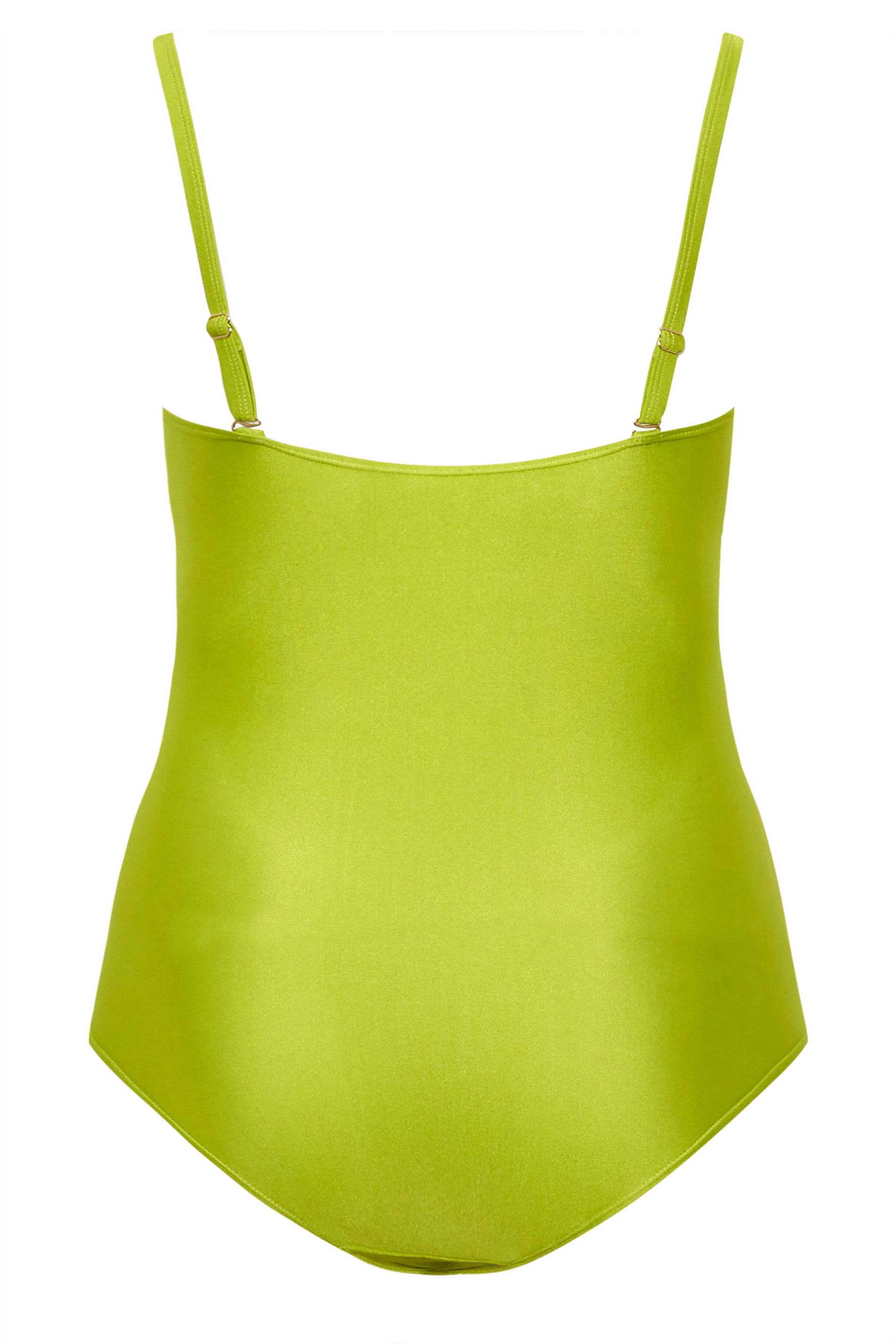 YOURS Plus Size Green Shell Detail Swimsuit | Yours Clothing 9
