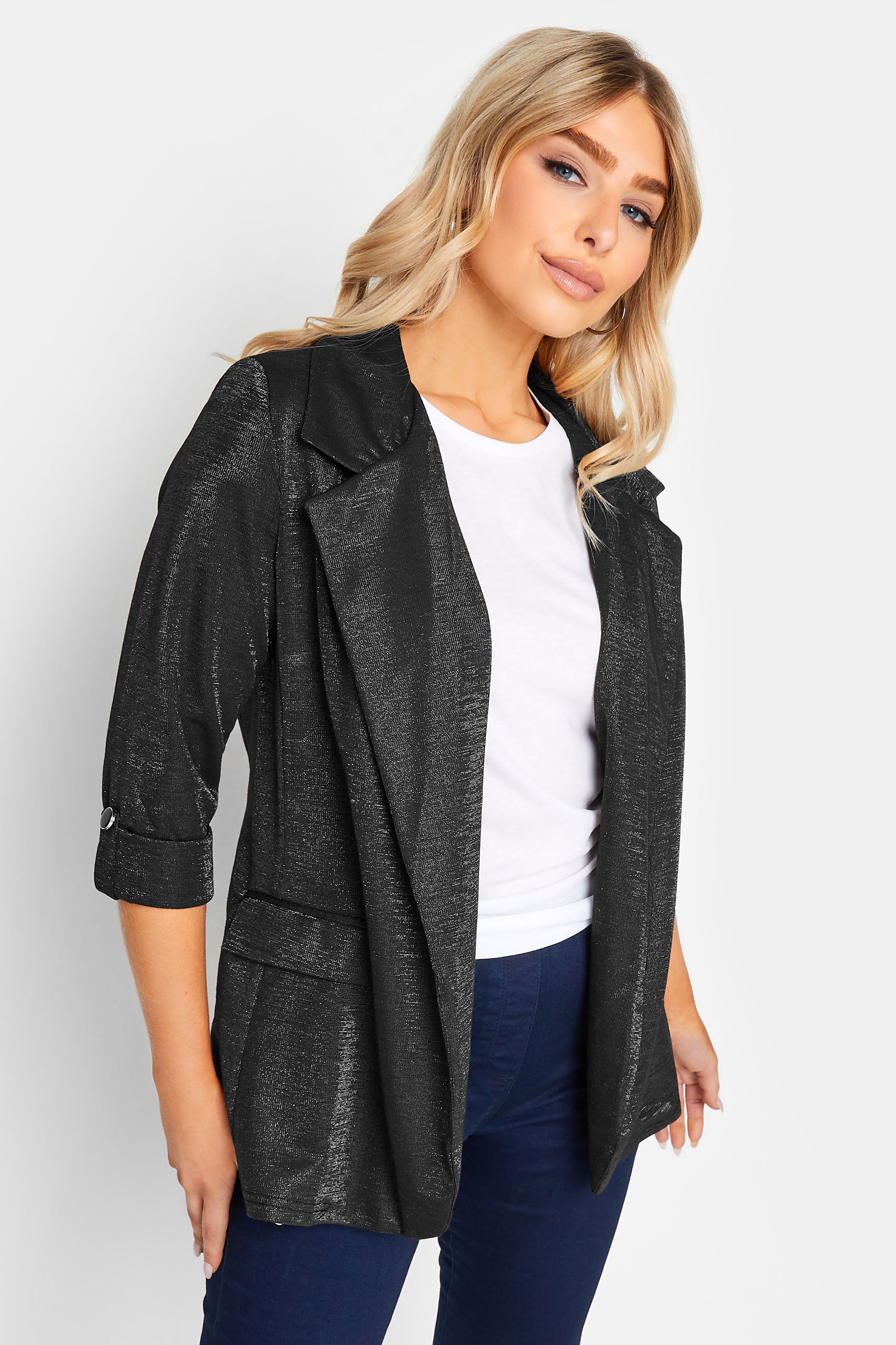 NWOT Womens Size Medium ZARA Black Full Zip Shimmer Bomber Jacket | eBay