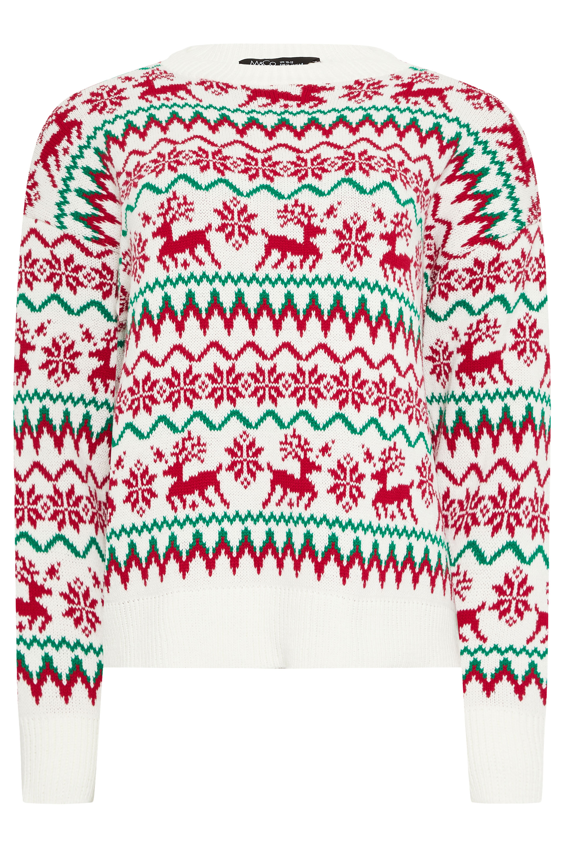 M&Co Red Reindeer Novelty Christmas Jumper | M&Co 5