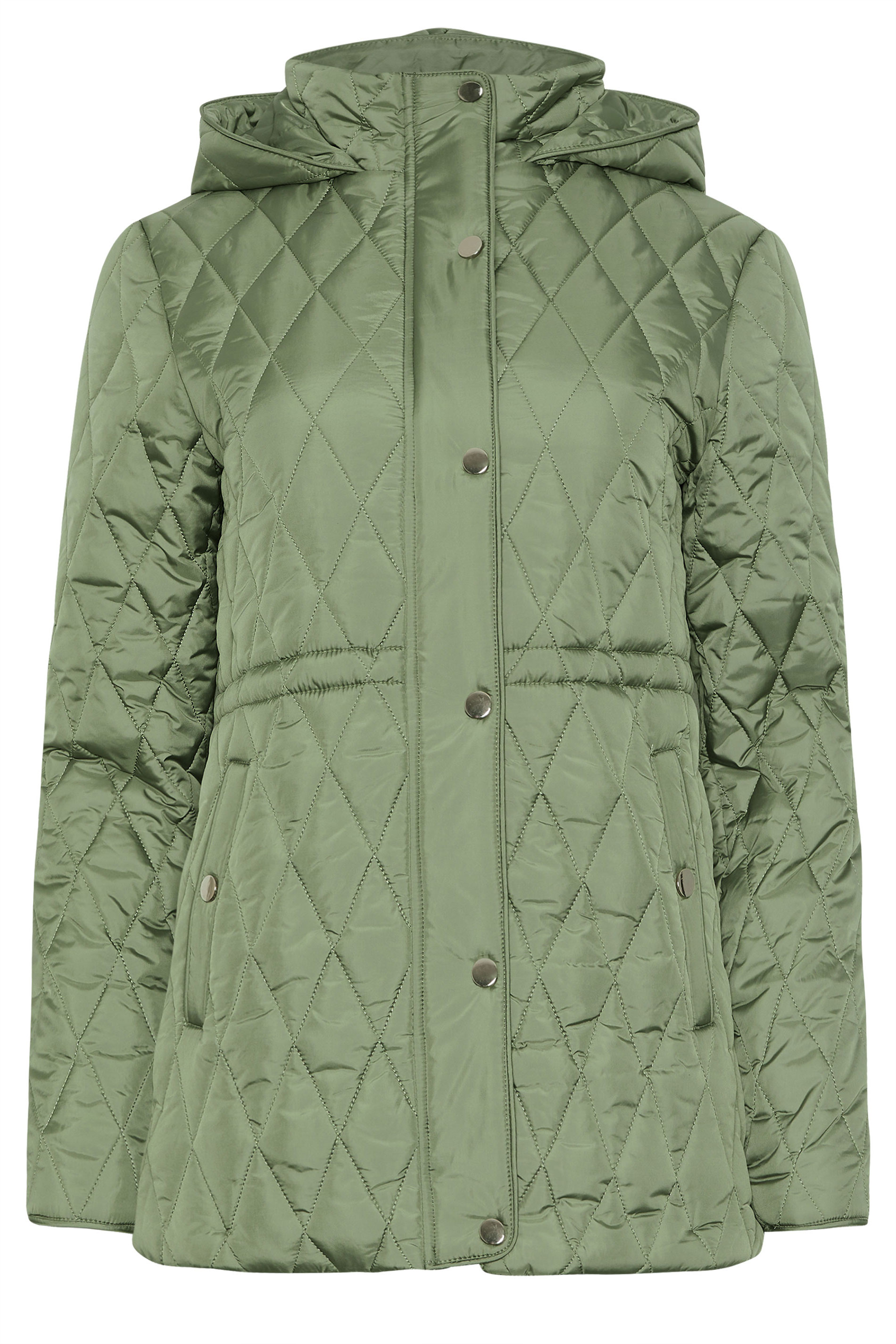 M&Co Sage Green Diamond Quilted Jacket | M&Co 9
