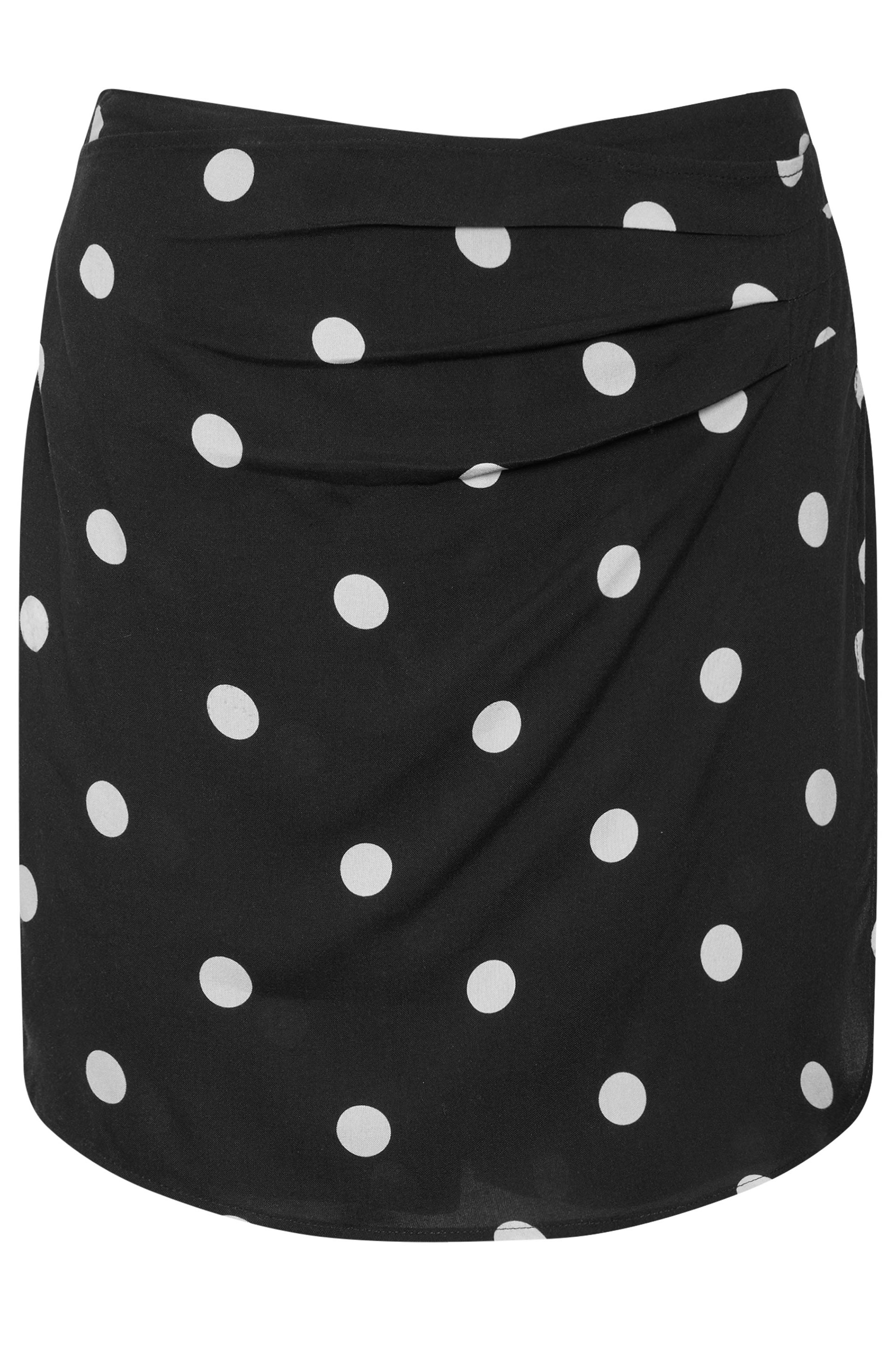 LTS Tall Women's Black Polka Dot Print Skort | Long Tall Sally 6