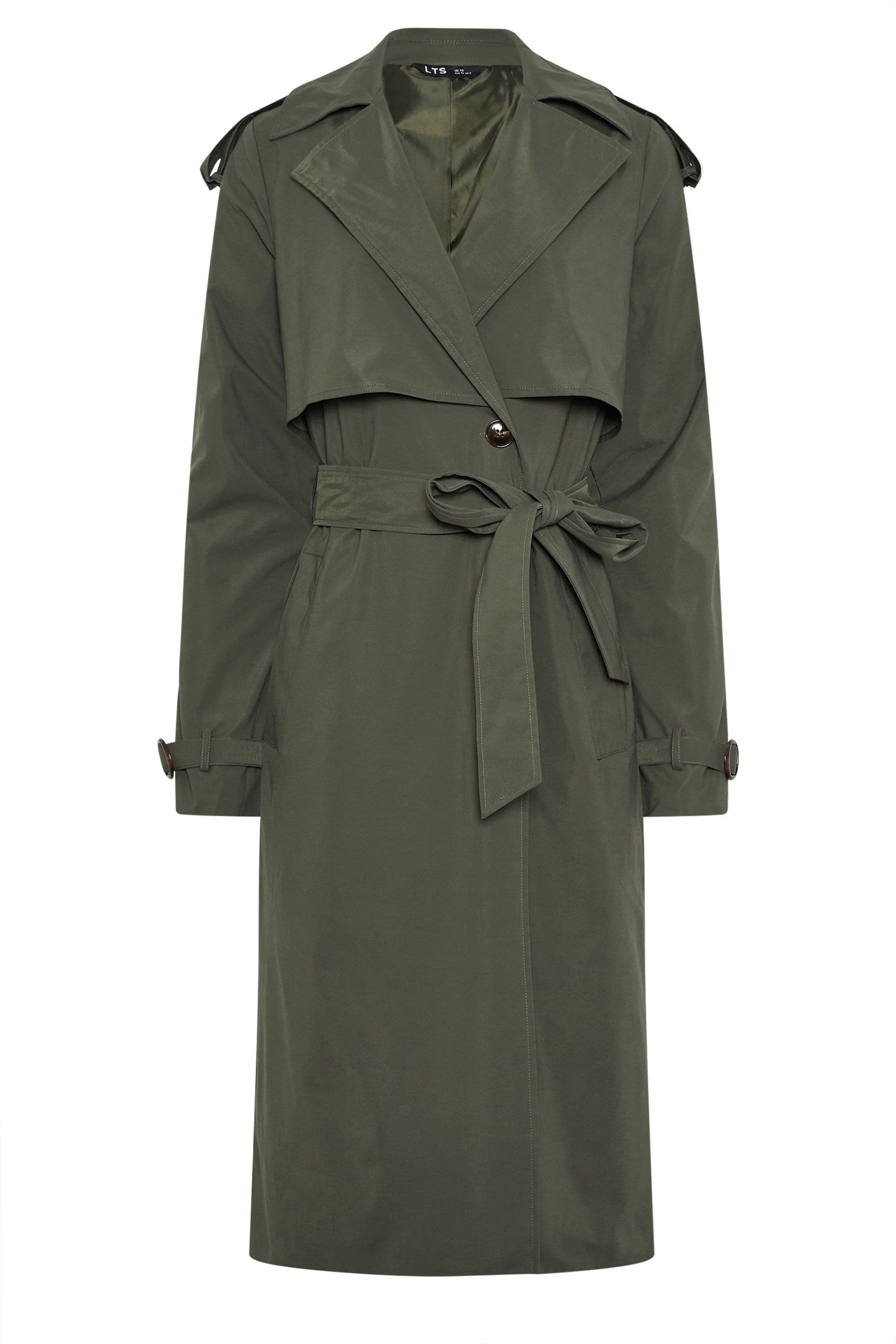 LTS Tall Women's Khaki Green Trench Coat | Long Tall Sally 5