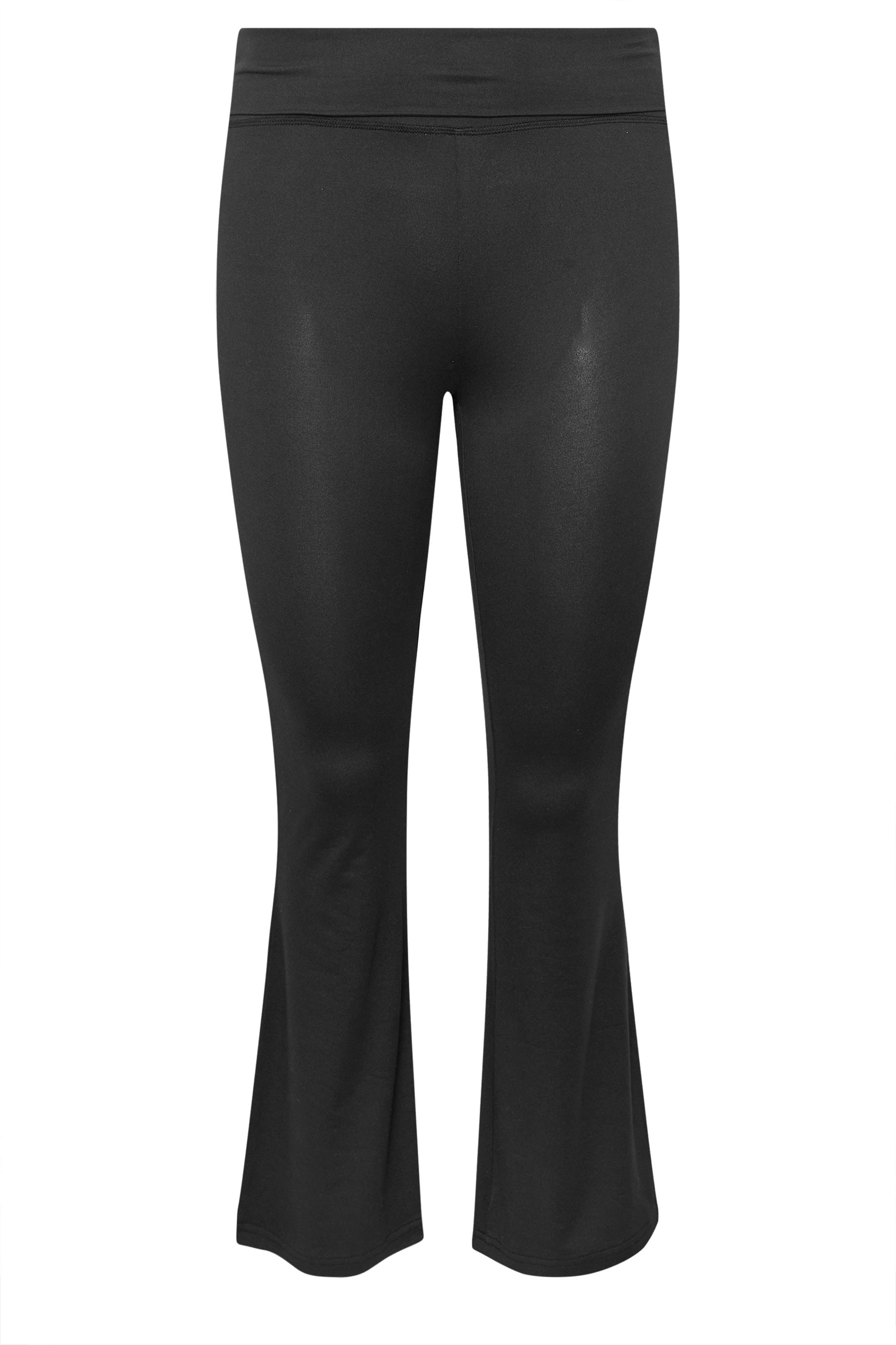 YOURS Plus Size Black Flare Pyjama Bottoms | Yours Clothing 6