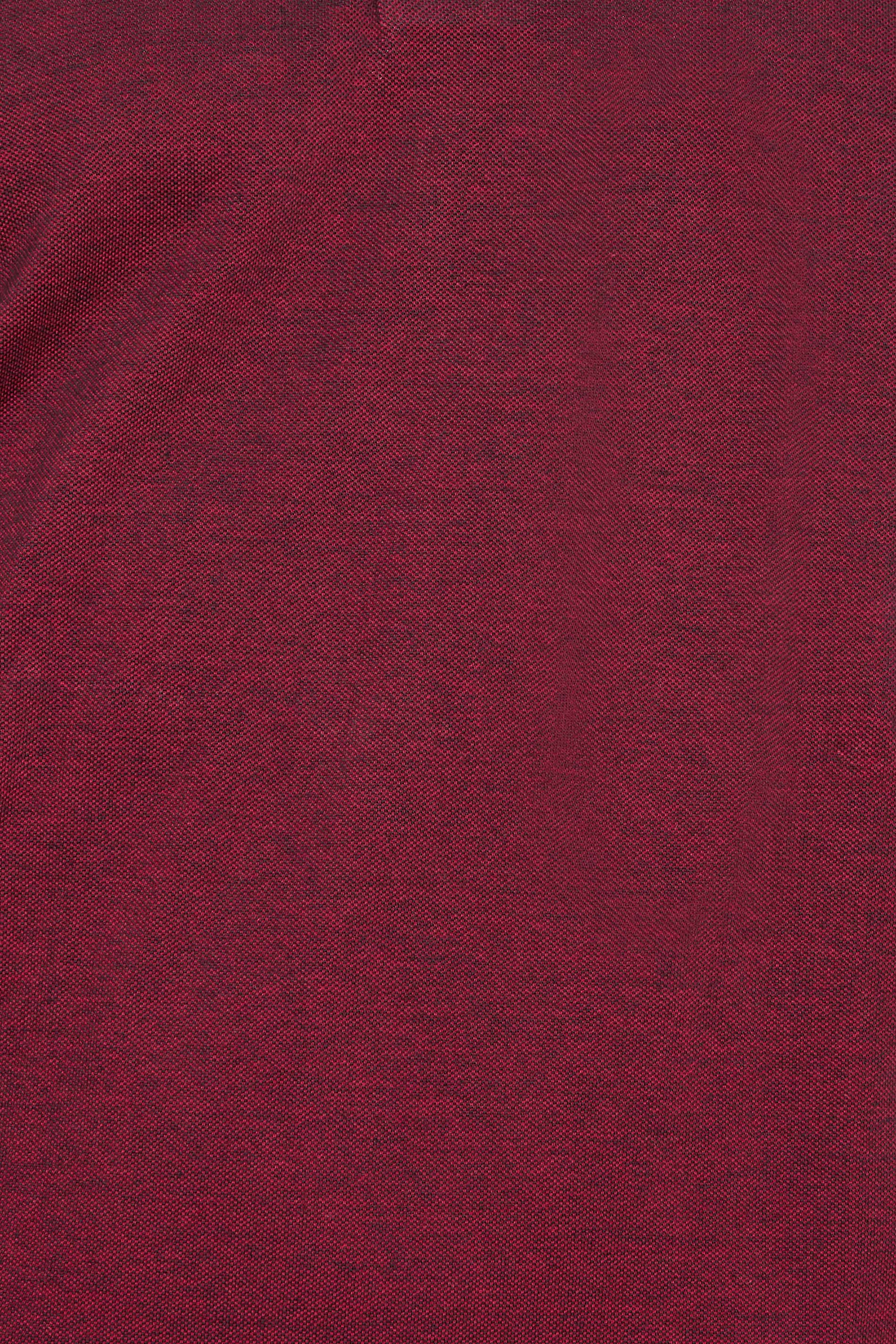 BadRhino Big & Tall Red Birdseye Polo Shirt | BadRhino 3