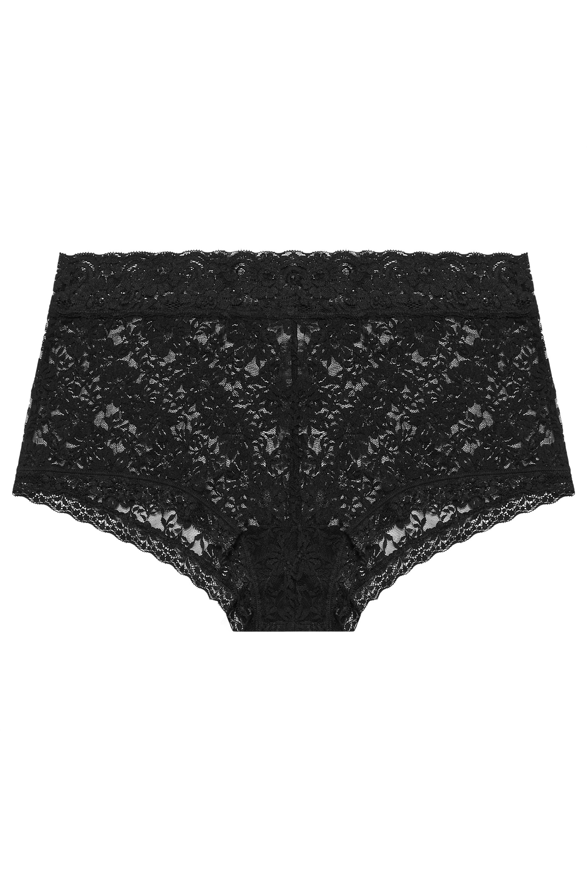 YOURSET 3 PACK Plus Size Pink & Blue Lace Mid Rise Shorts | Yours Clothing  8