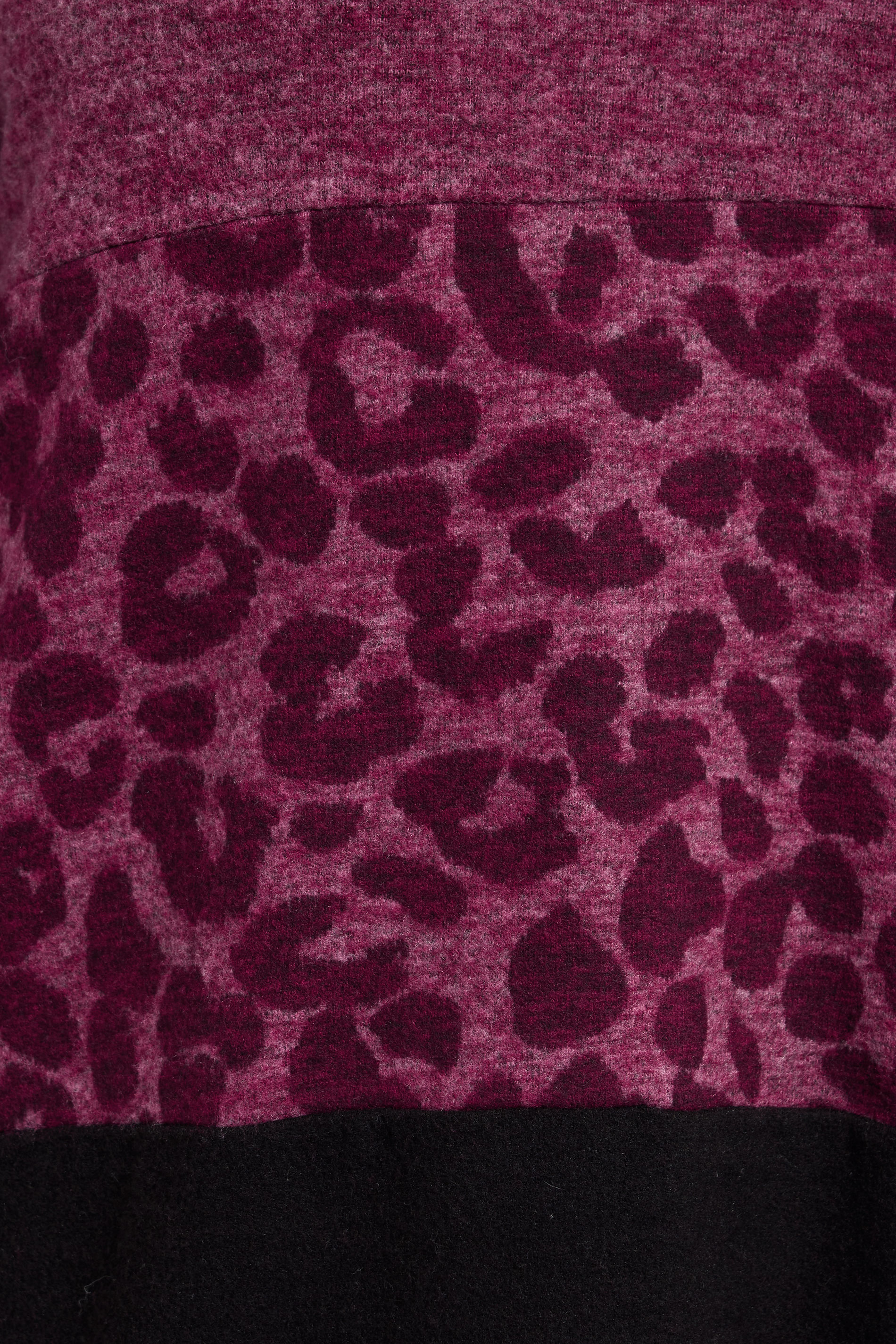 YOURS Plus Size Pink Animal Print Colourblock Top | Yours Clothing 4