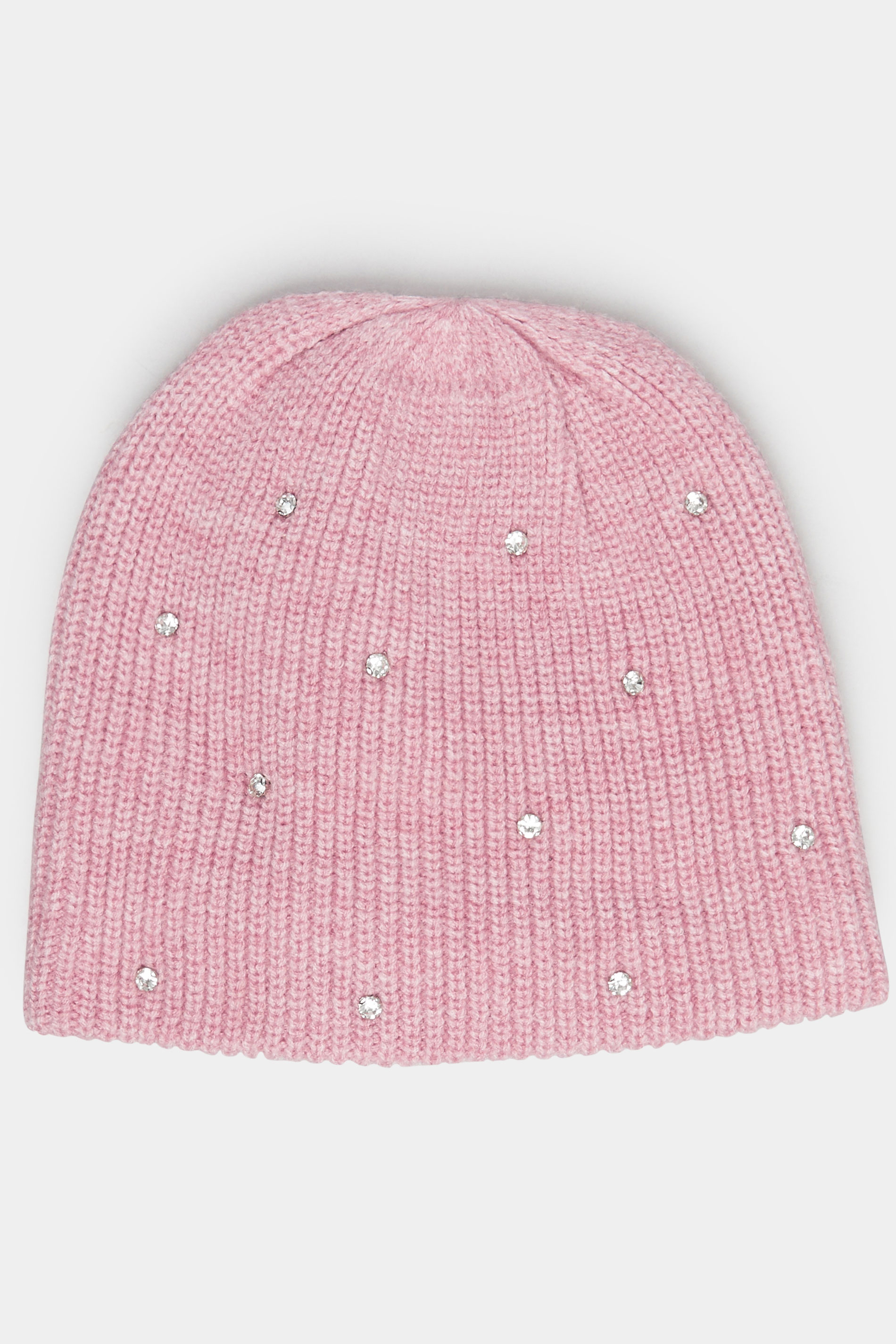 Pink Diamante Beanie | Yours Clothing 3