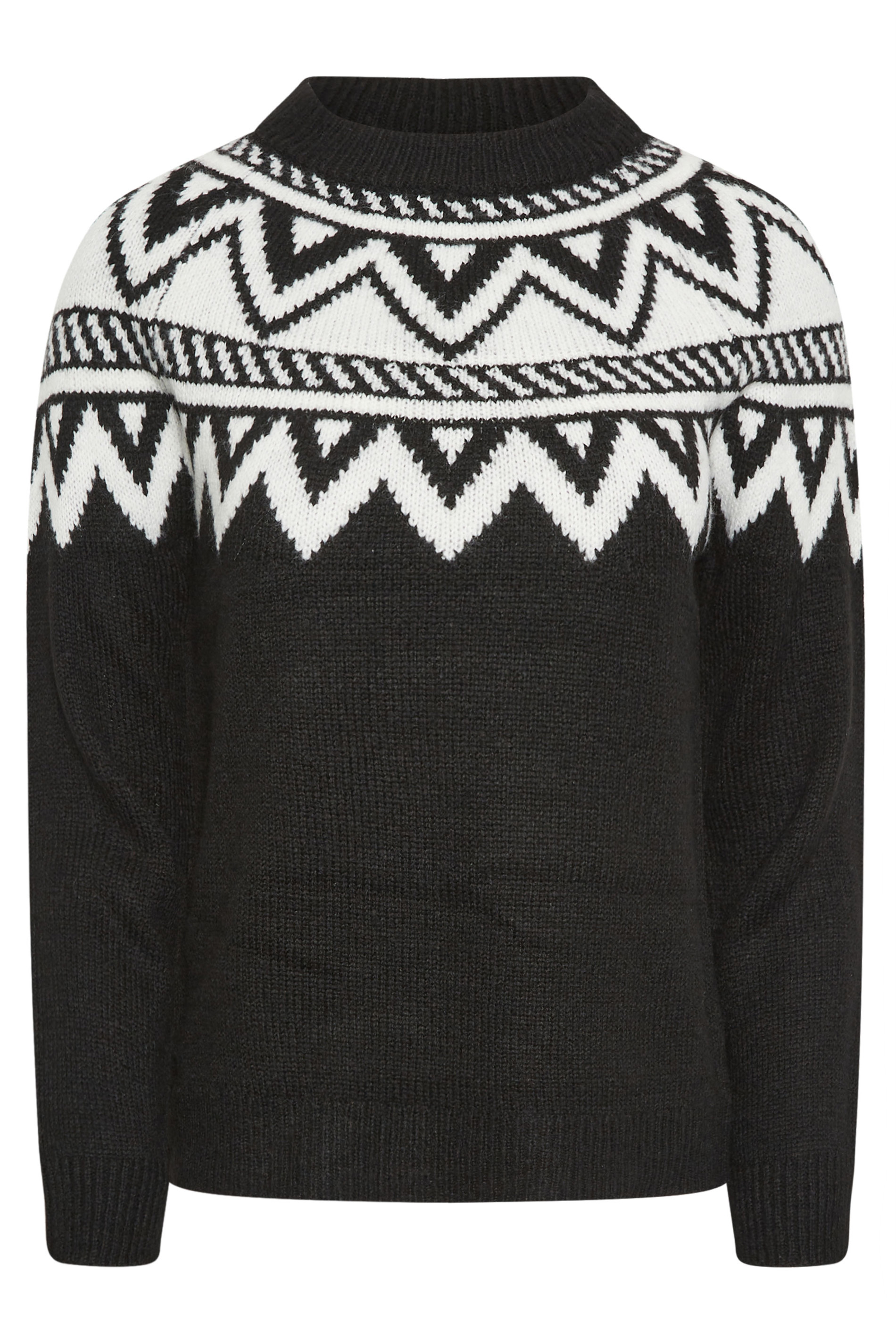 PixieGirl Black Fairisle Roll Neck Jumper | PixieGirl  6