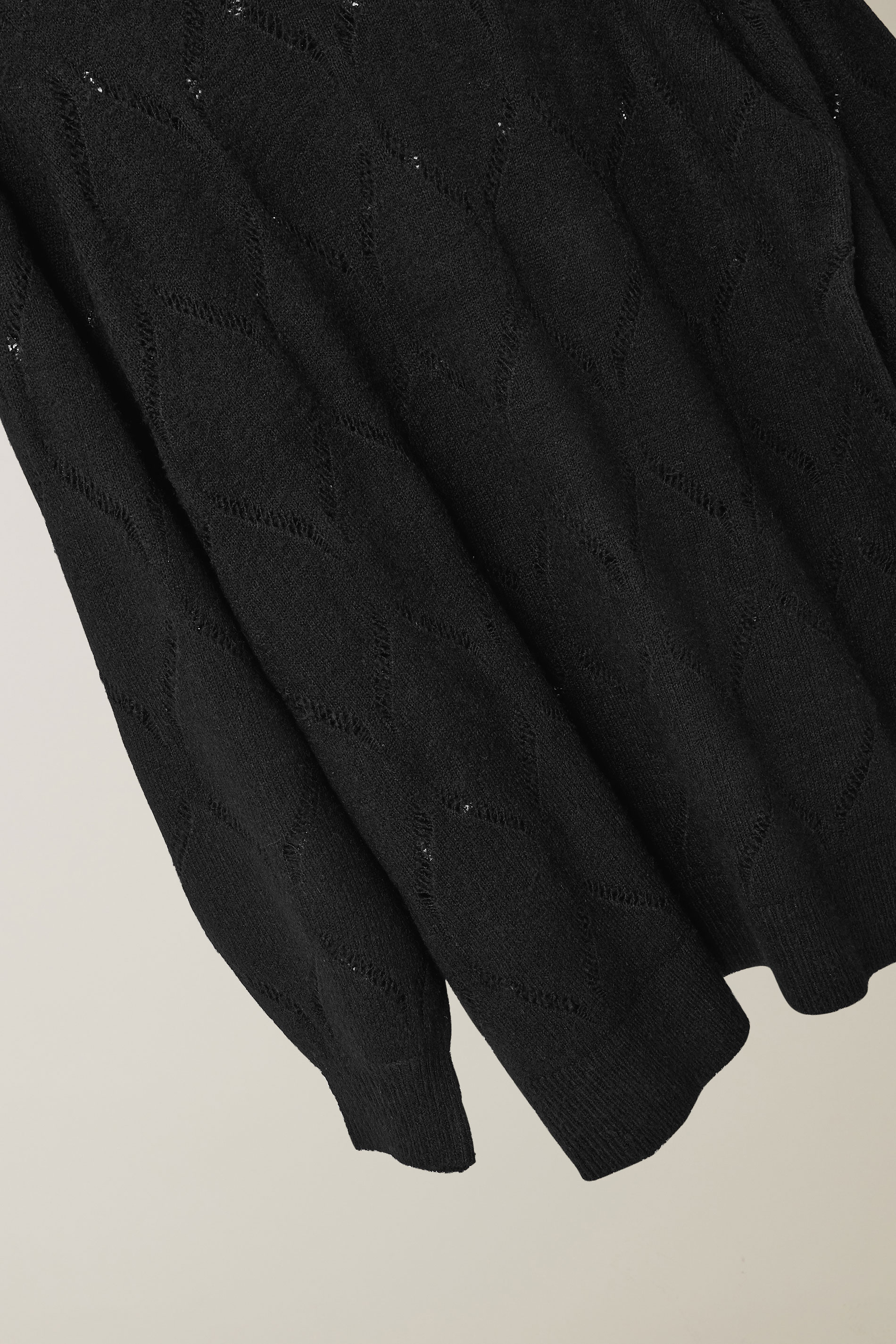 EVANS Plus Size Black Pointelle Knitted Jumper | Evans 6