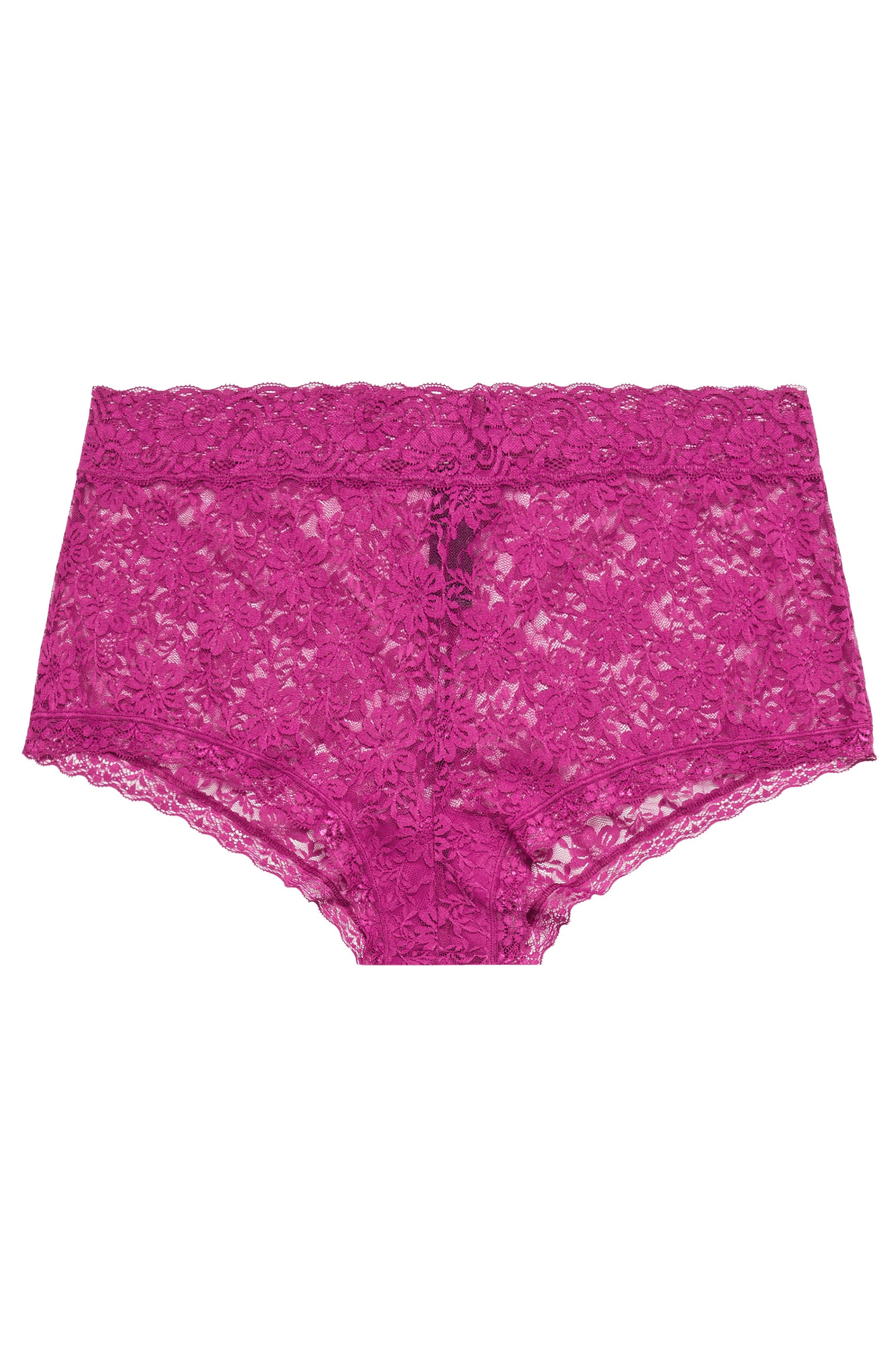 YOURSET 3 PACK Plus Size Pink & Blue Lace Mid Rise Shorts | Yours Clothing  6