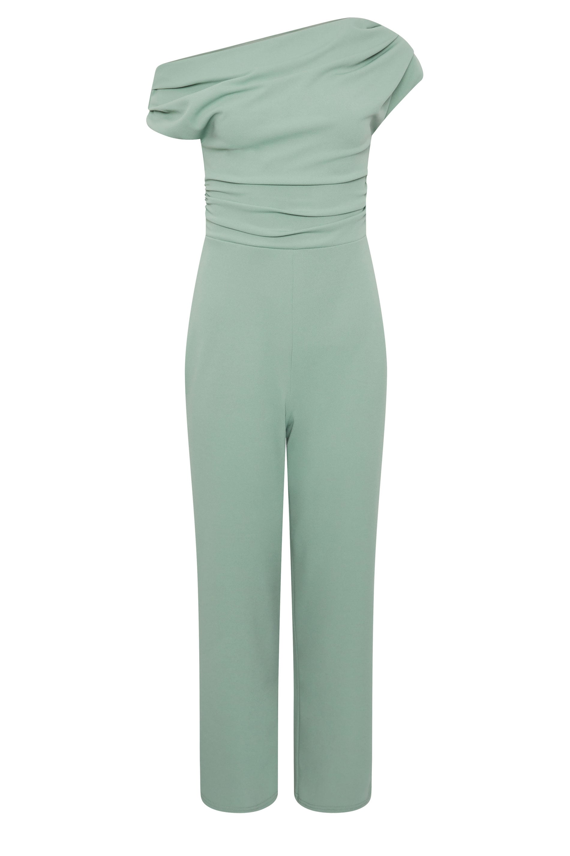 STAR Sage Green Wide Leg Draped Jumpsuit | StarBYJM 5