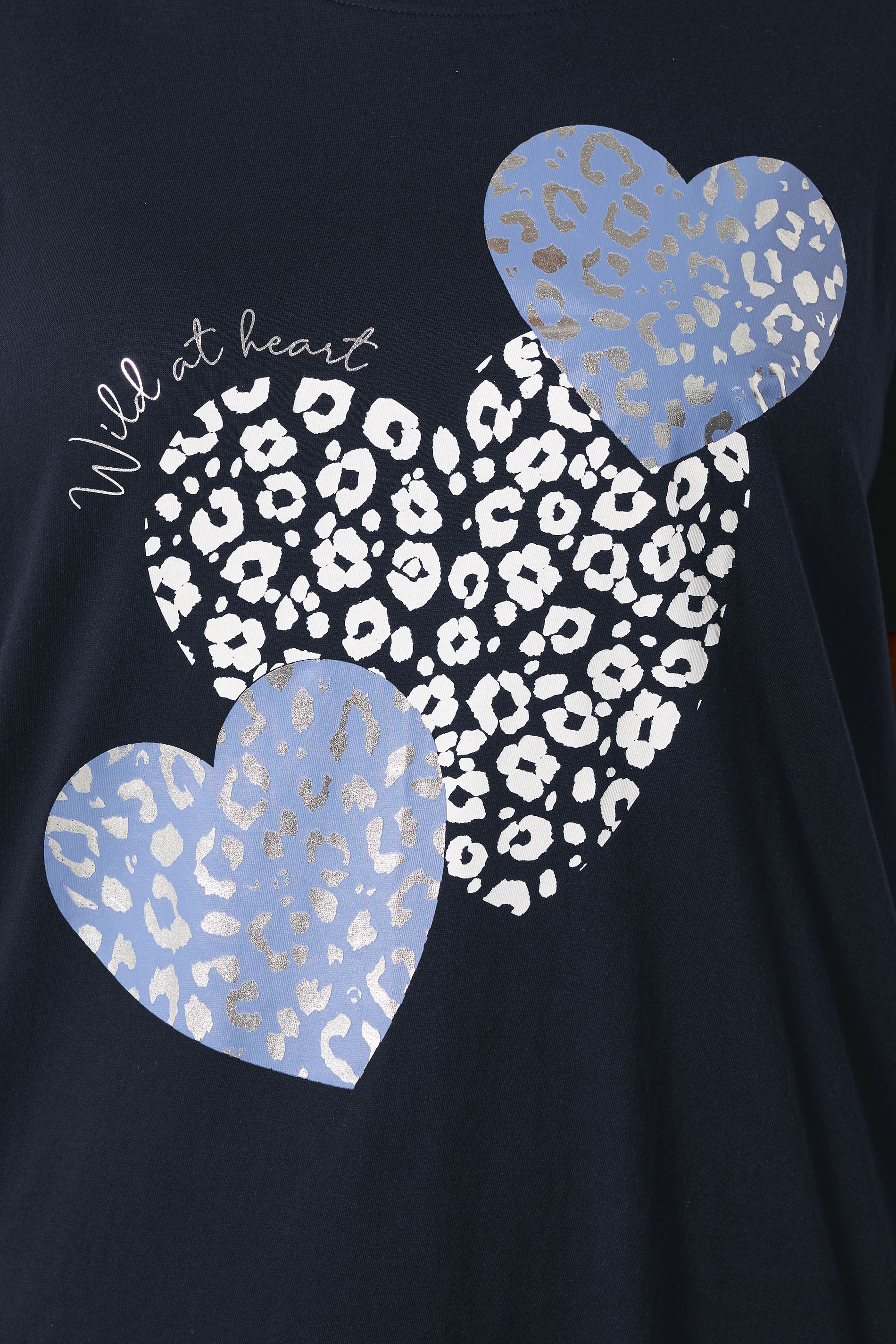 YOURSET Plus Size 2 PACK Blue Leopard Heart Midaxi Nightdresses | Yours Clothing 6
